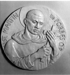 The medallion of St. Martin de Porres by Father Thomas McGlynn (1906–1977) (Photo Credit: Vultus Christi)
