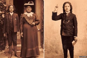 Lawrence Dennis with his foster mother c1908 (Photo: BBC)