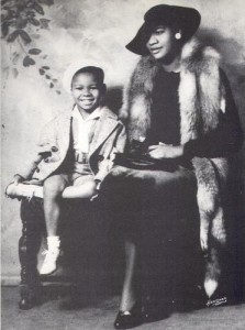 Evelyn Bundy Taylor with her son, Charles Taylor. c. 1935 (Photo Paul de Barros/Blackpast.org)