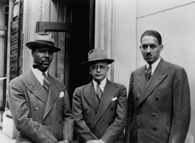 ca. 1950s --- Roy Wilkins, Walter White, and Thurgood Marshall --- Image by © CORBIS