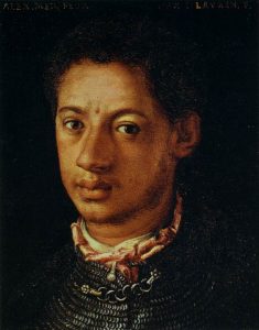 Alessandro-de-Medici.-Duke-of-Florence.-Painting-in-the-Uffizi-Gallery-Florence